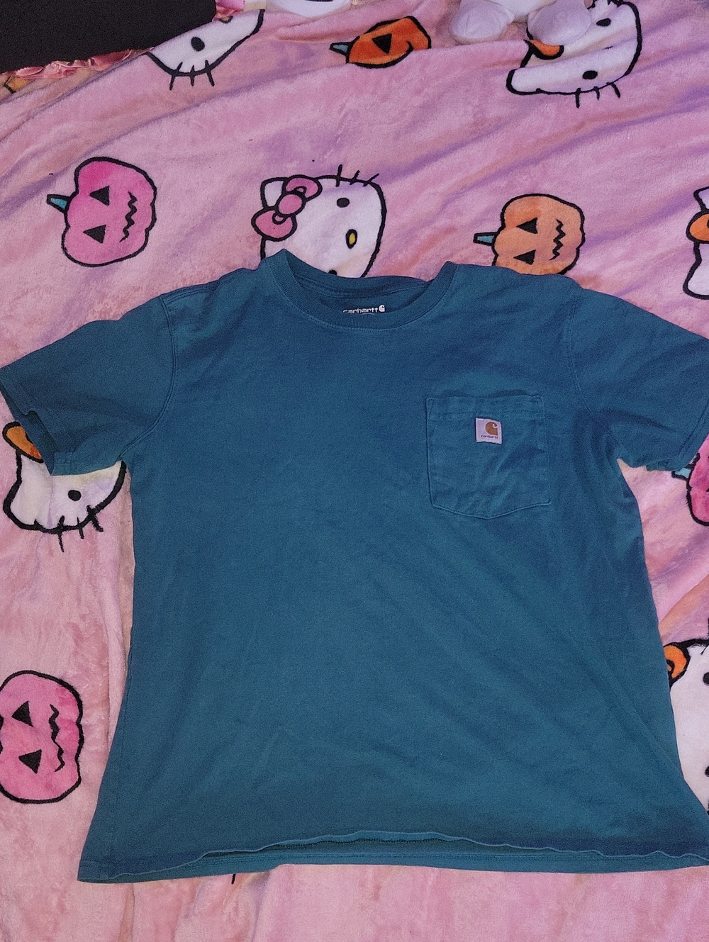 Carhartt Teal Short-Sleeve Pocket Tee
